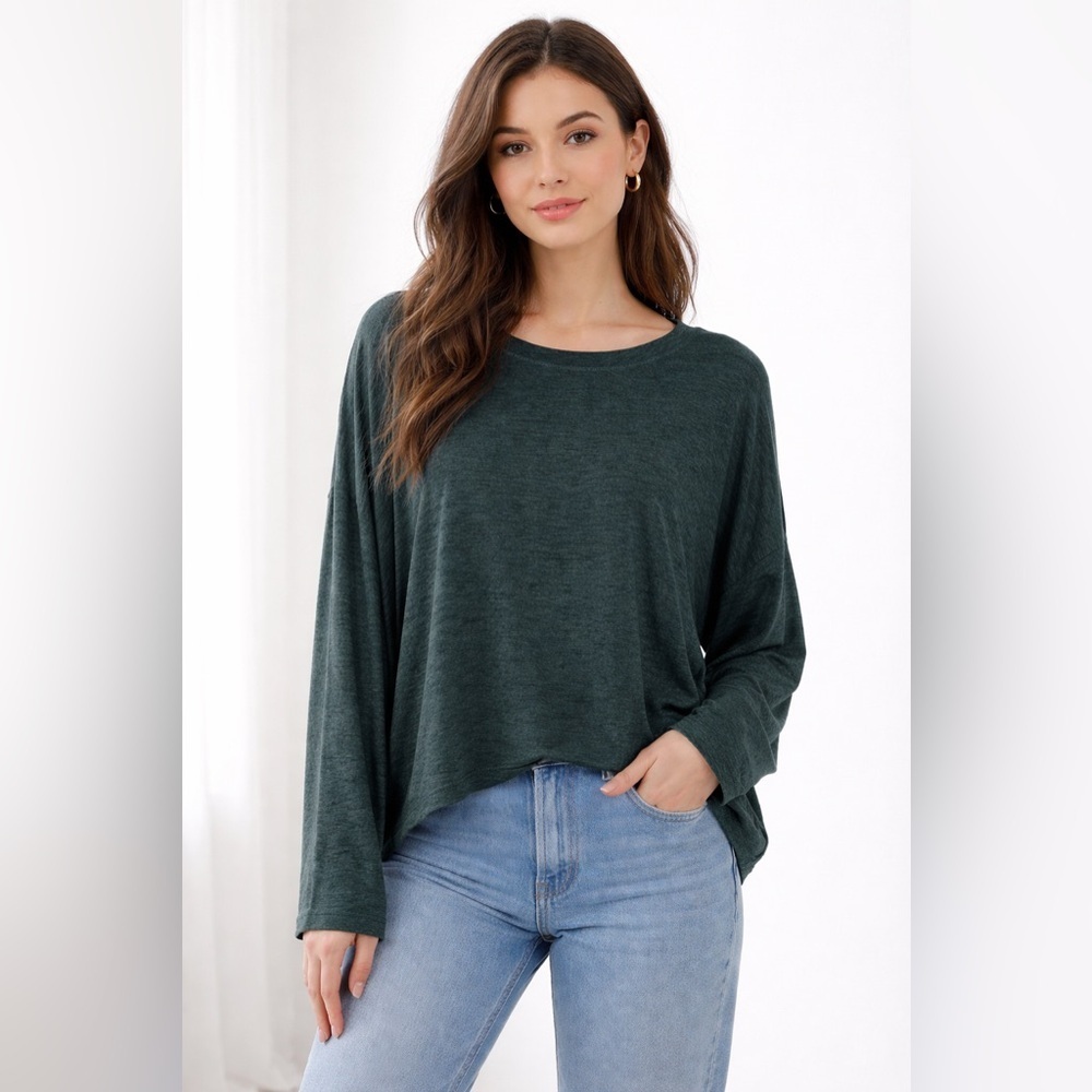 Girlfriend Collective RESET Long Sleeve Top Soft Stretchy Sustainable Athleisure